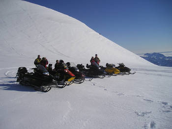 Schneemobilfahrt am Vatnajökull